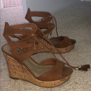 Brown Guess wedges